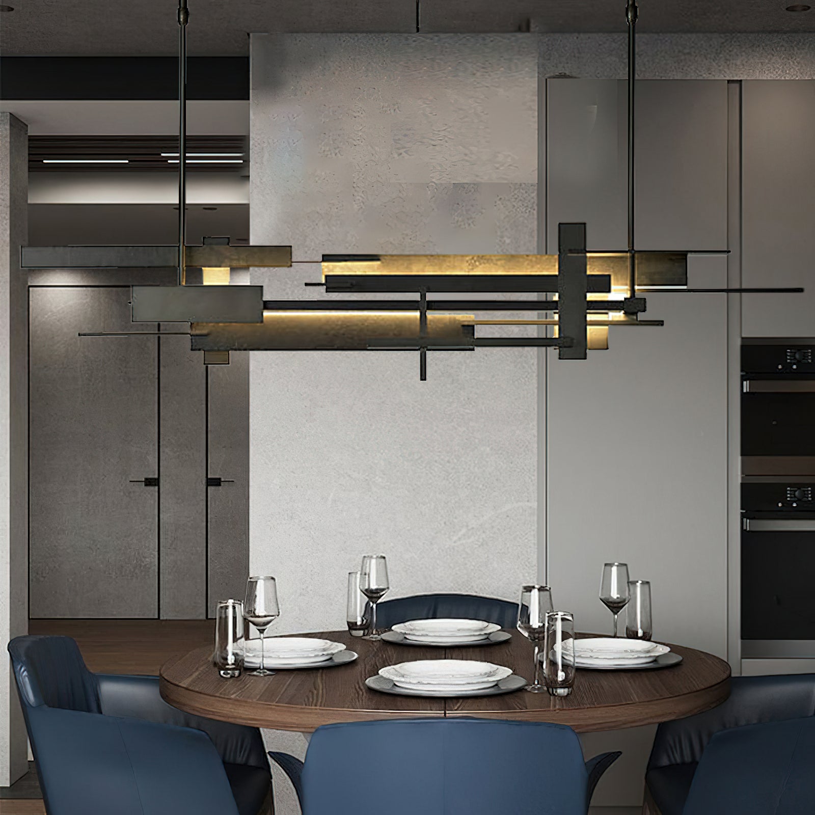 Eithne Modern Planar Pendant Light - Sleek Minimalist Ceiling Lighting Fixture for Dining Room, Kitchen Island & Bedroom Decor