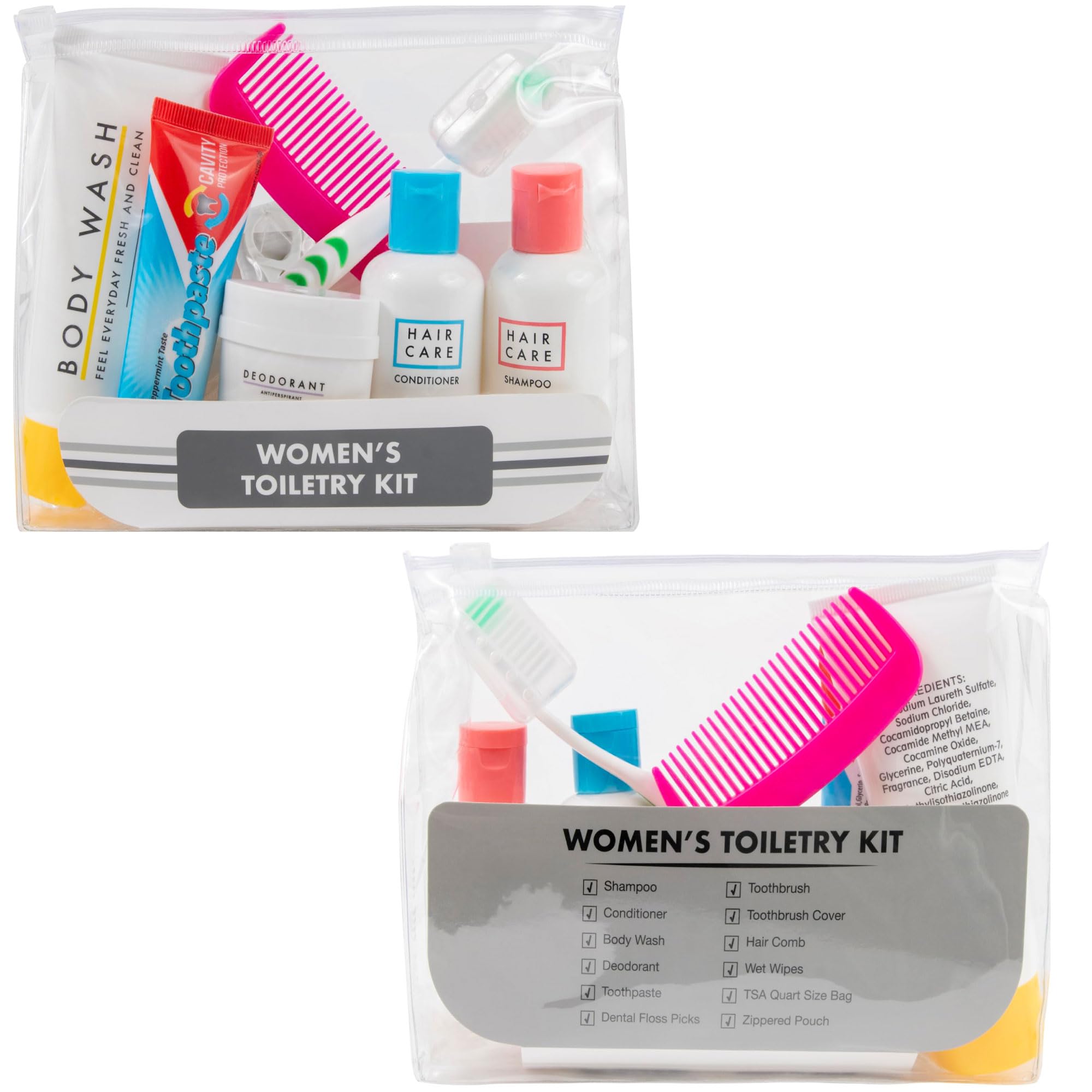 **25-Piece Homeless Care Kits - Bulk Hygiene Travel Supplies for Women | Summer Toiletries & Charity Donation Essentials | Perfect for Shelters, Outreach Programs & Travel**