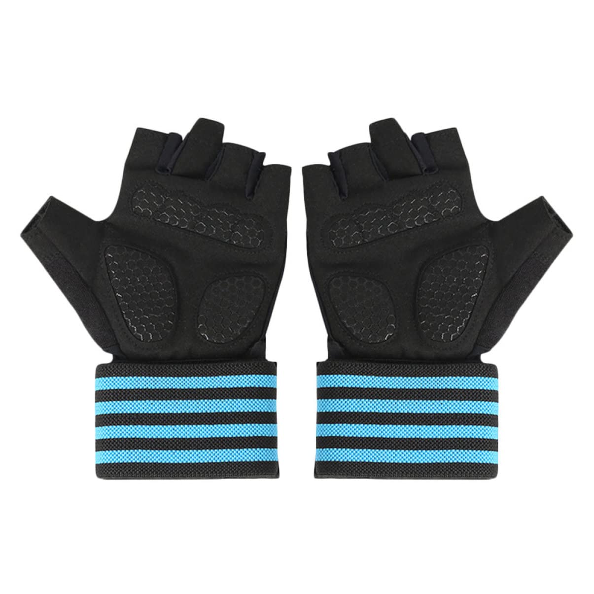 FRCOLOR Half Finger Yoga Gloves - Breathable Gym & Fitness Gloves for Cycling, Weightlifting & Workouts - Ideal for Yoga, CrossFit & Outdoor Activities