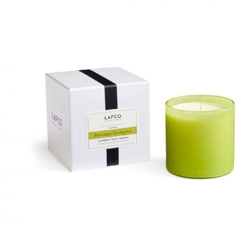 LAFCO Rosemary Eucalyptus Scented Candle - Aromatherapy Home Decor for Relaxation, Stress Relief & Spa Atmosphere | Perfect for Bathroom, Bedroom & Living Room