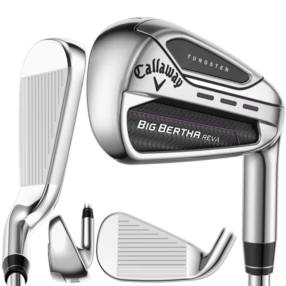 Callaway Golf Big Bertha REVA Women's Iron Set - Premium Golf Clubs for Women with Enhanced Forgiveness & Distance | Perfect for Beginner to Intermediate Female Golfers on the Course
