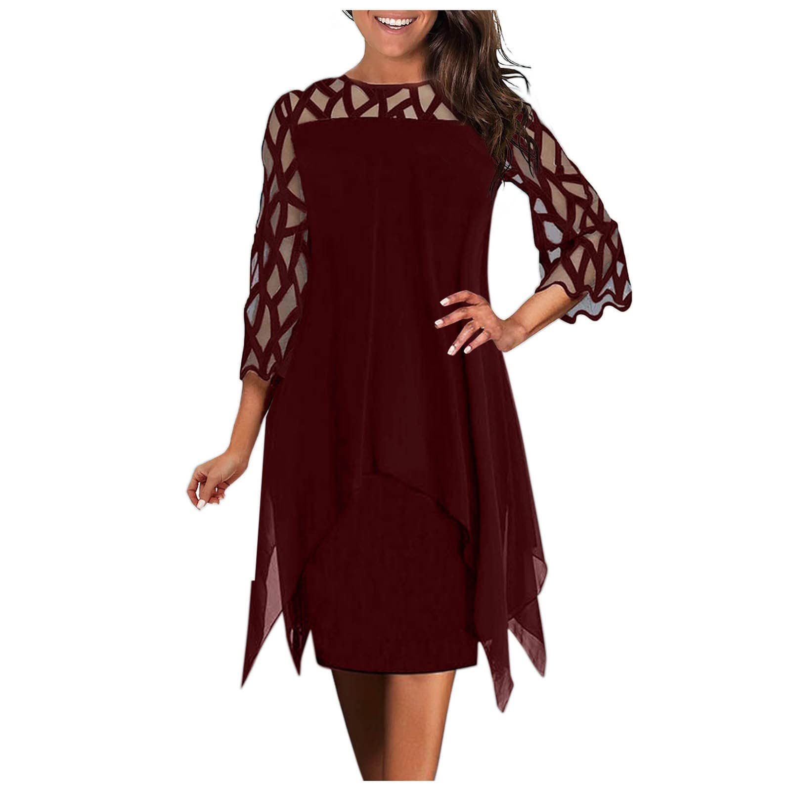 Xiloccer Women's Designer Dresses 2022 | Sexy Club & Beach Dresses | Elegant Chiffon Skirts | Perfect for Night Out, Summer Vacation & Special Occasions
