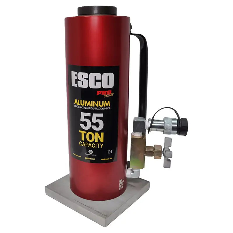 55 Ton Aluminum Heavy Duty Floor Jack - Esco Tall 10 Stroke Hydraulic Car Lift for Trucks, SUVs & Vehicles - Perfect for Auto Repair Shops & Home Garage Use