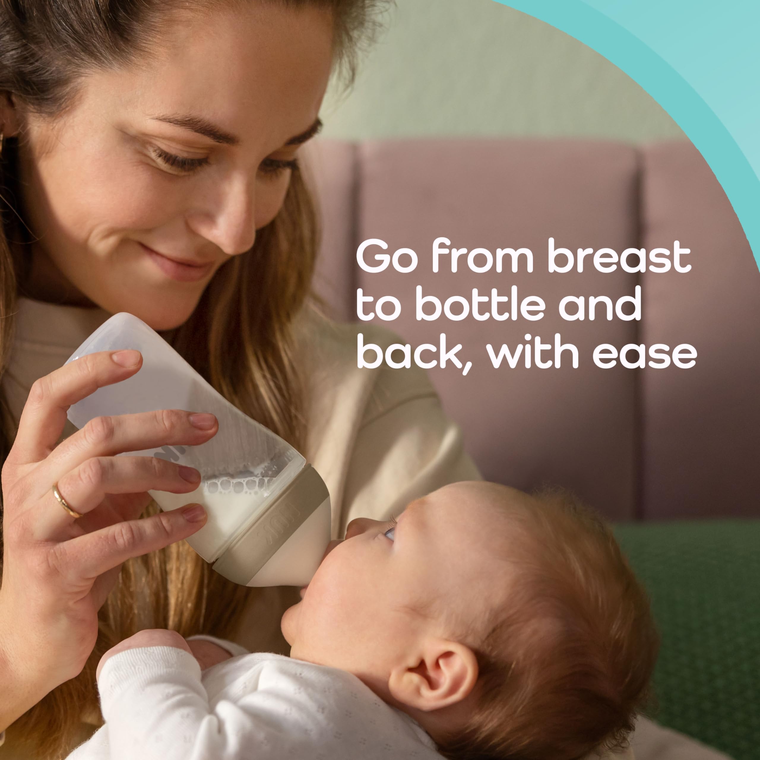 NUK Perfect Match Slow Flow Soft Silicone Baby Bottle Nipples with Anti-Colic Vent - 2 Pack, BPA Free - Ideal for Newborns & Infants with Sensitive Stomachs