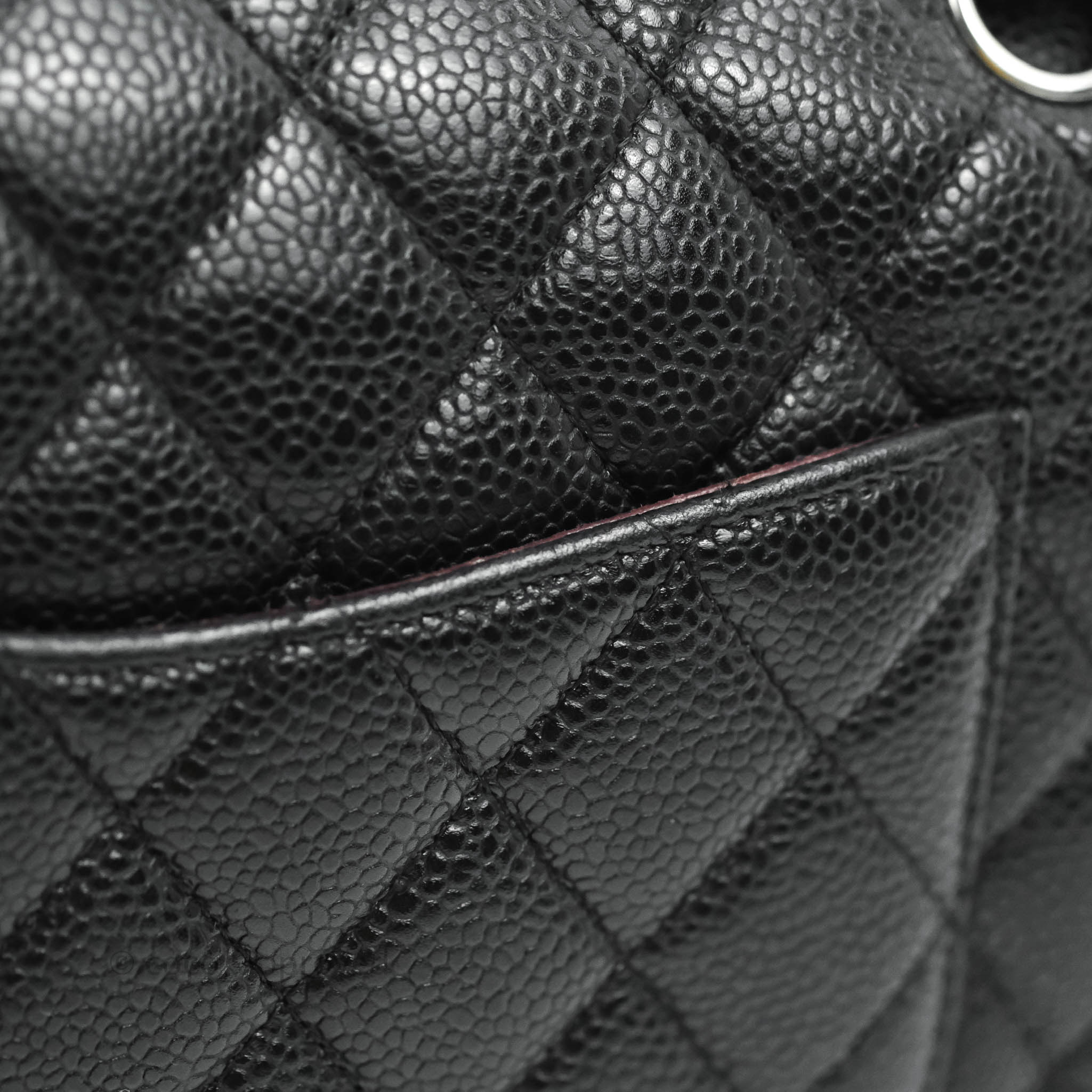 Chanel Classic Medium Double Flap Bag Black Caviar Leather with Silver Hardware - Luxury Designer Handbag for Women, Perfect for Work, Evening Events & Special Occasions