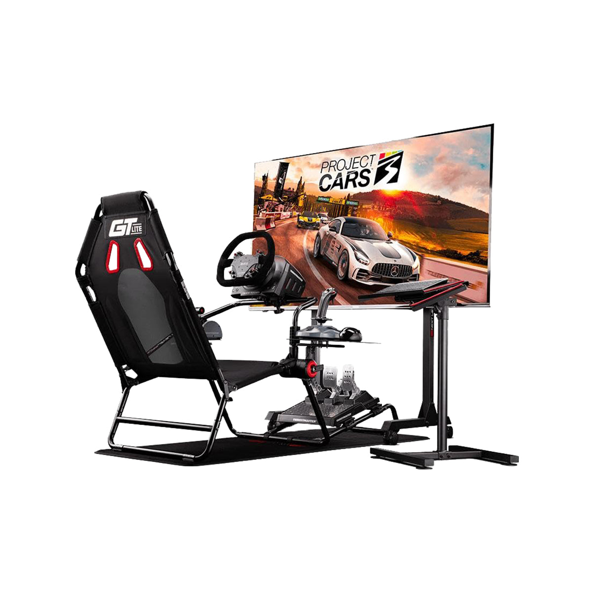 Next Level Racing GT Lite Racing Simulator Cockpit - Foldable & Adjustable Gaming Seat for PC, PS5, Xbox | Perfect for Home Racing Simulators & Esports Gaming Setup