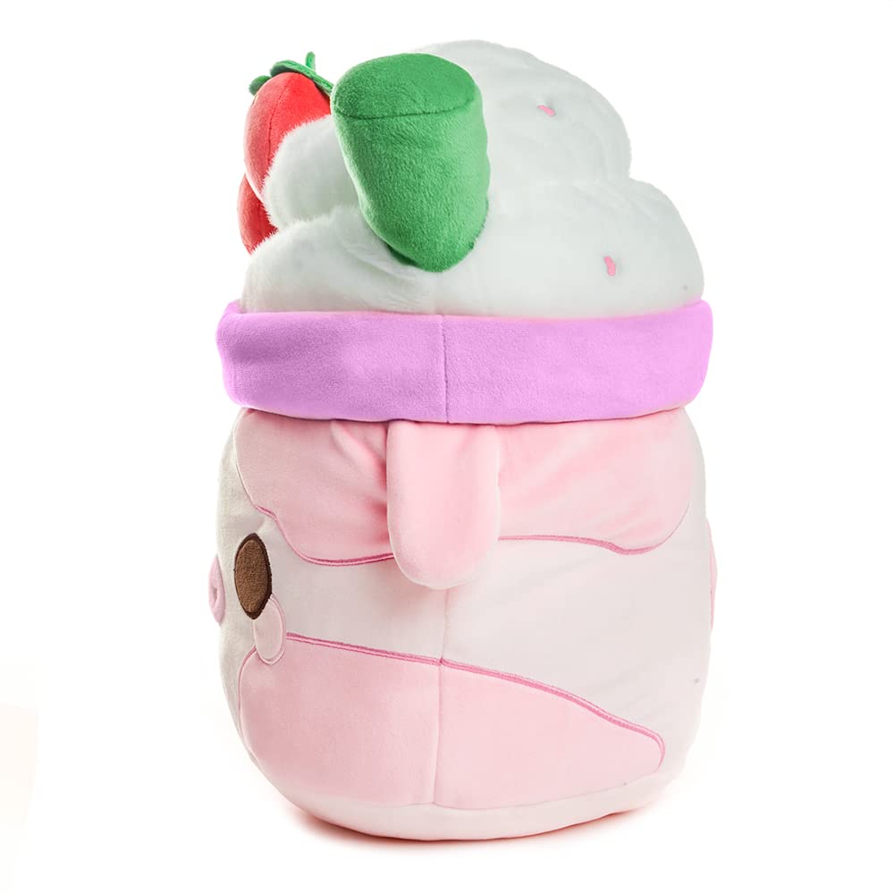Cute Kawaii Strawberry Milkshake Cow Plush Toy - Super Soft 10 Inch Stuffed Animal Collectible for Kids & Adults | Perfect Gift for Birthday, Valentine's Day & Home Decor