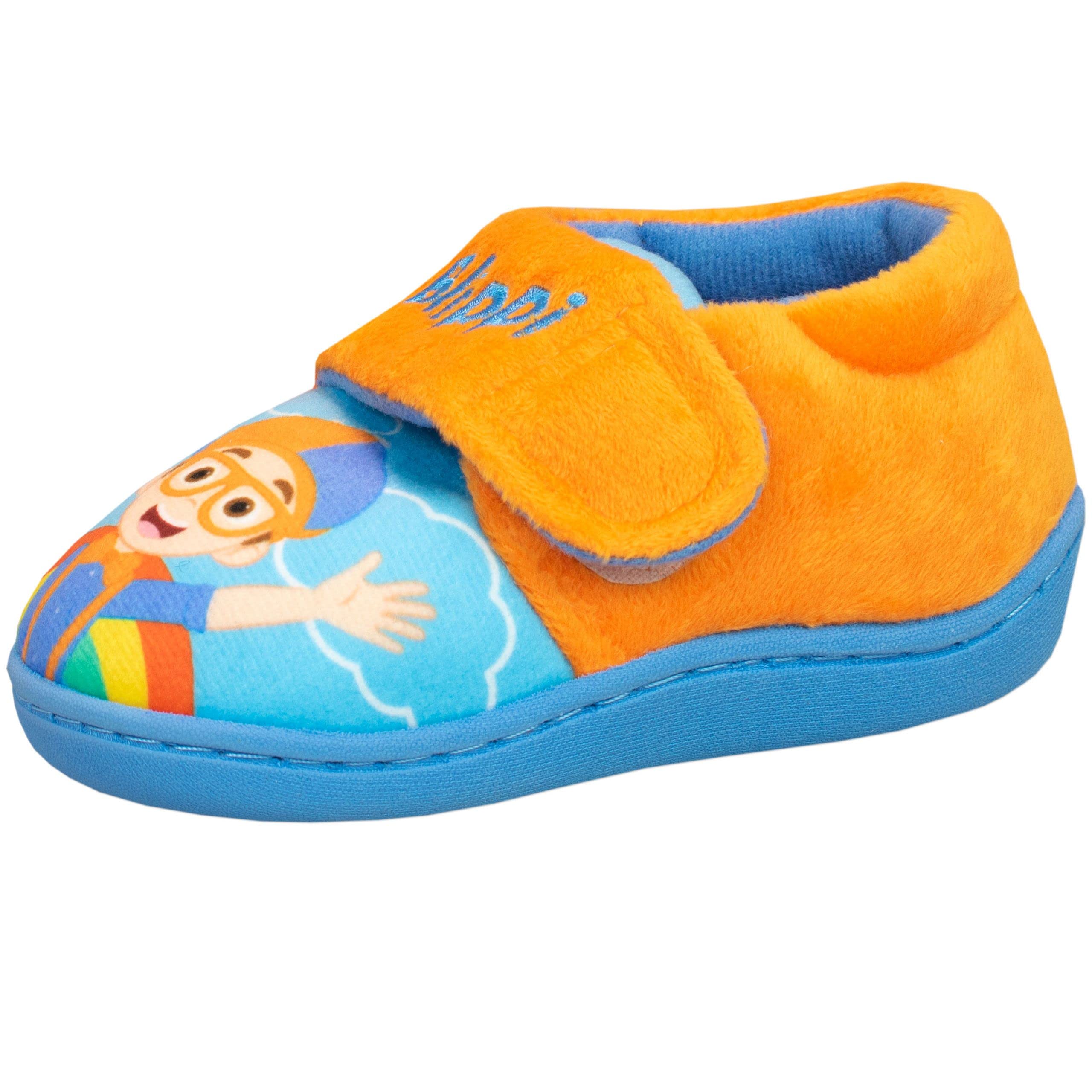 Blippi Boys Slippers - Non-Slip Kids House Shoes with Fun Characters | Perfect for Indoor Play, Lounge & Preschool Comfort