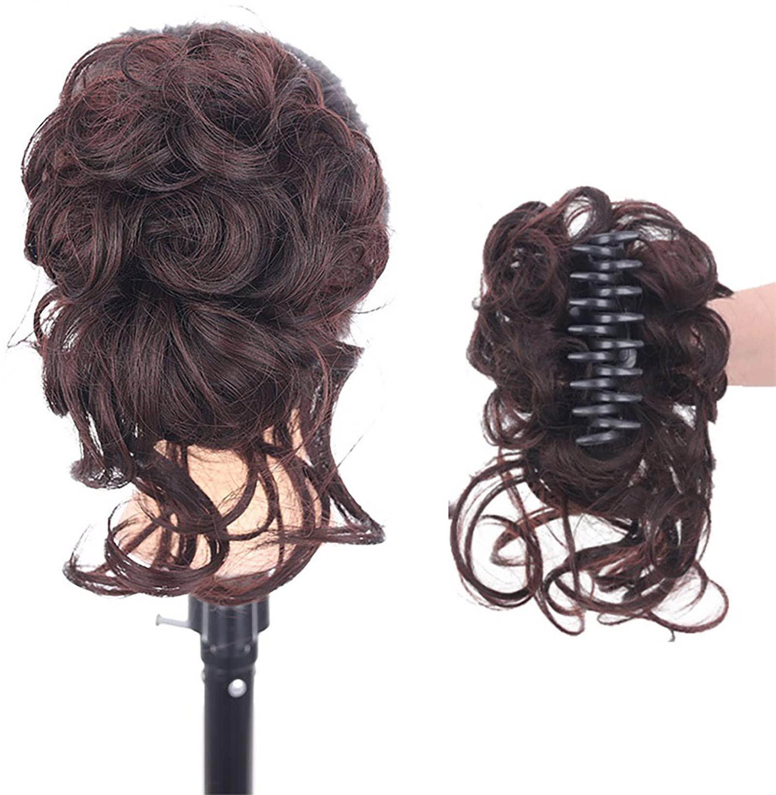 Stylish Wavy Claw Clip for Messy Bun Updo - Hair Accessory for Women | Perfect for Casual, Work & Party Hairstyles