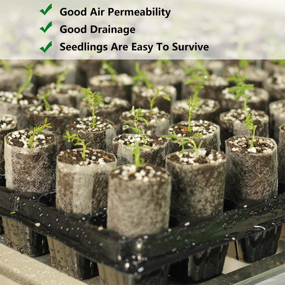 Belit 200 Pcs Non-Woven Fabric Seedling Pots - 5.6