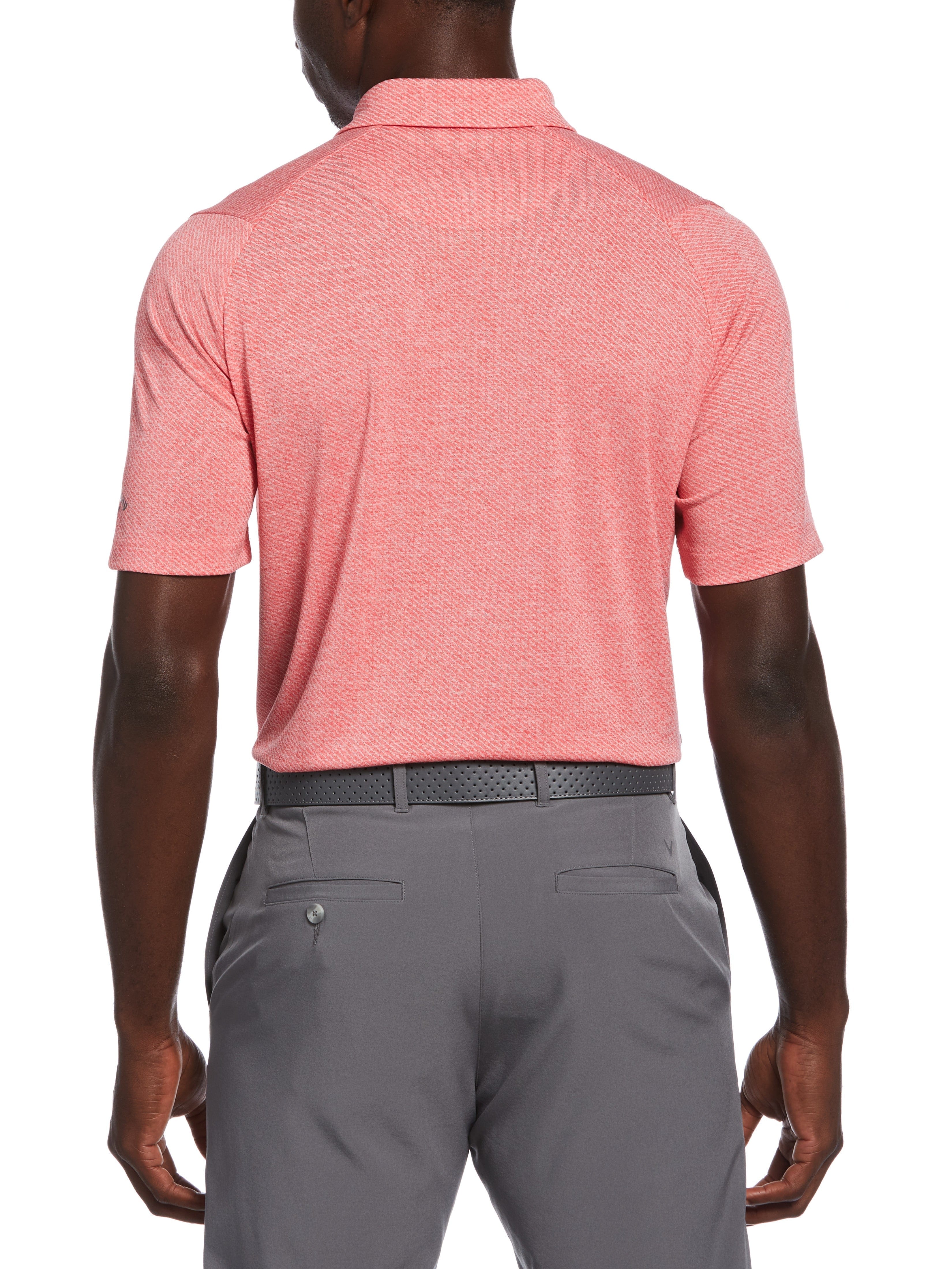 Men's Swing Tech™ Ventilated Heather Jacquard Polo Shirt - Breathable & Stylish for Golf, Work & Casual Wear