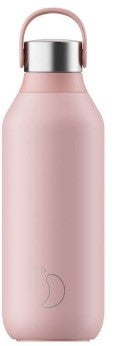 Chilly's Series 2 500ml Stainless Steel Insulated Water Bottle - Blush Pink | Leakproof & BPA-Free | Perfect for Gym, Hiking & Everyday Hydration