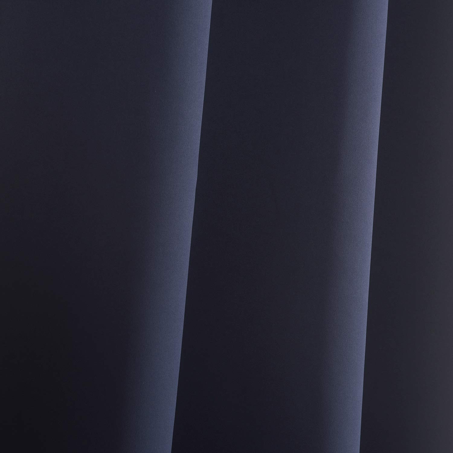 Blackout Curtains Set - 52x63 Inch Thermal Insulated Drapes with Grommets for Bedroom Windows (2 Panels, Navy Blue) - Perfect for Light Blocking, Noise Reduction & Energy Efficiency in Home, Office & Nursery