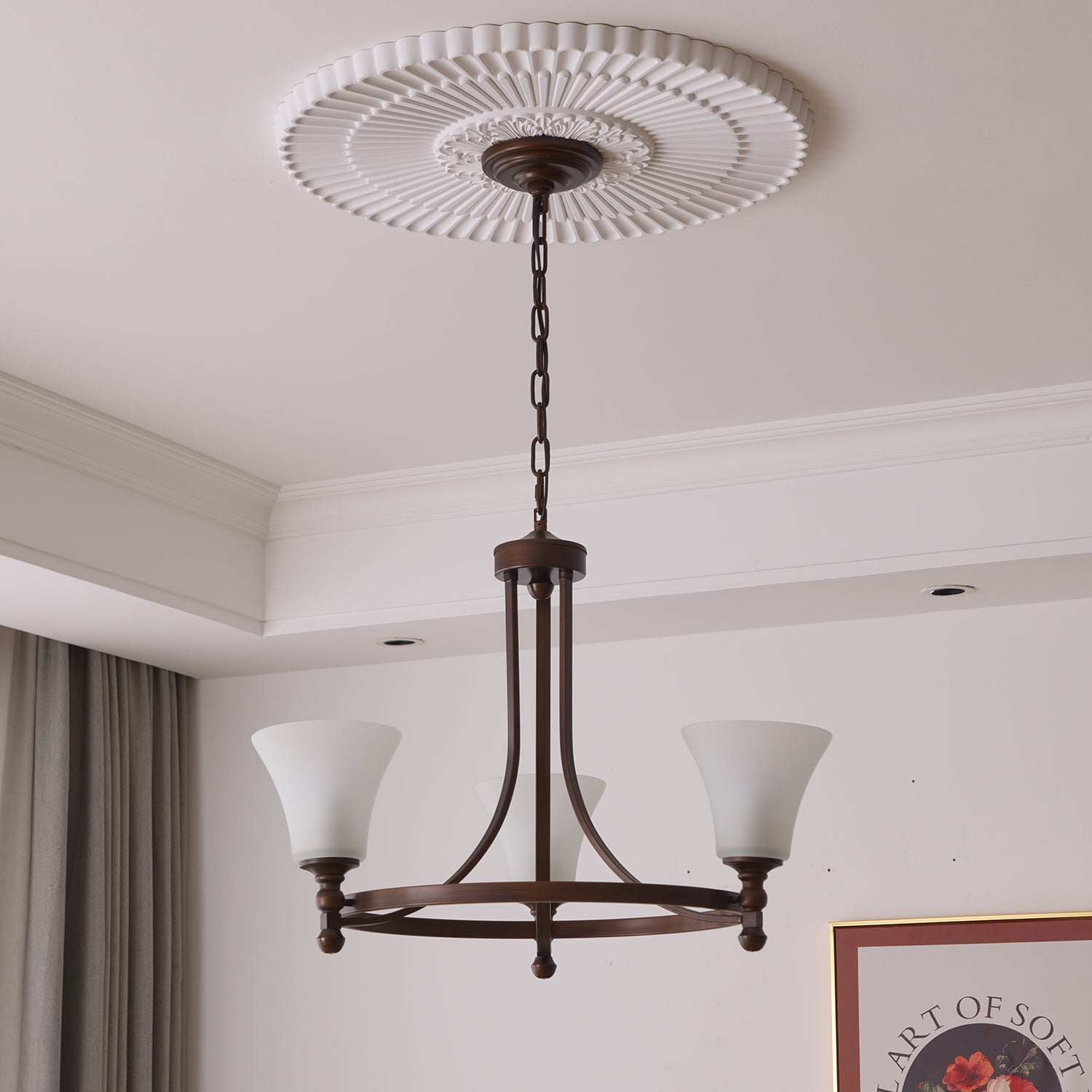 Celestine Glow Crystal Chandelier - Elegant Modern Ceiling Light Fixture for Dining Room, Bedroom & Living Room Decor | Energy Efficient LED Lighting for Home & Wedding Venues