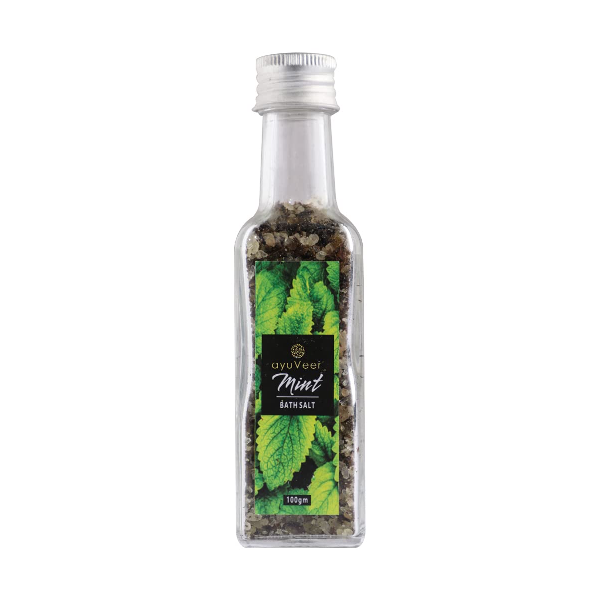 **Ayuveer Premium Aromatic Mint Bath Salt for Skin Nourishment & Relaxation – Natural Foot Massage, Pain Relief & Aromatherapy – Pure Spa-Grade Bath Salt for Muscle Relief & Home Spa (100g) – Perfect for Stress Relief, Post-Workout Recovery & Self-Care Evenings**