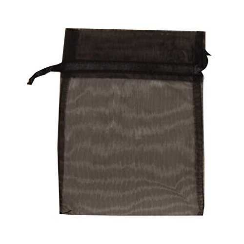 JAM Paper Sheer Bags Small 4x5.5 Inches Black - Bulk 96 Bags per Box - Perfect for Gift Wrapping, Party Favors & Wedding Decorations