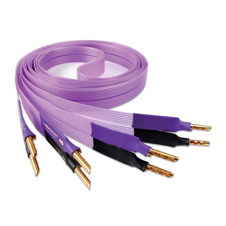 Nordost Purple Flare High-End Speaker Cable Pair - Premium Audio Cables for Home Theater & Hi-Fi Systems - Perfect for Audiophiles & Music Enthusiasts