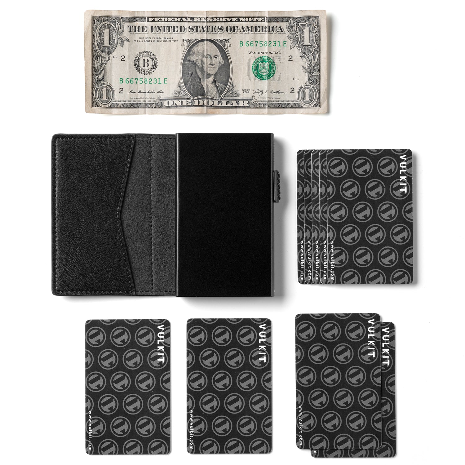 VC301 Men's Slim RFID Blocking Wallet - Ultra Thin Pop Up Card Holder with 2 Outer Slots | Minimalist Front Pocket Wallet for Everyday Carry & Travel