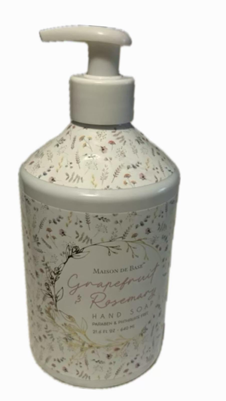 Refreshing Grapefruit & Rosemary Hand Soap - 21.6 fl oz (640ml) | Natural Antibacterial Foaming Soap for Kitchen, Bathroom & Office | Vegan & Cruelty-Free
