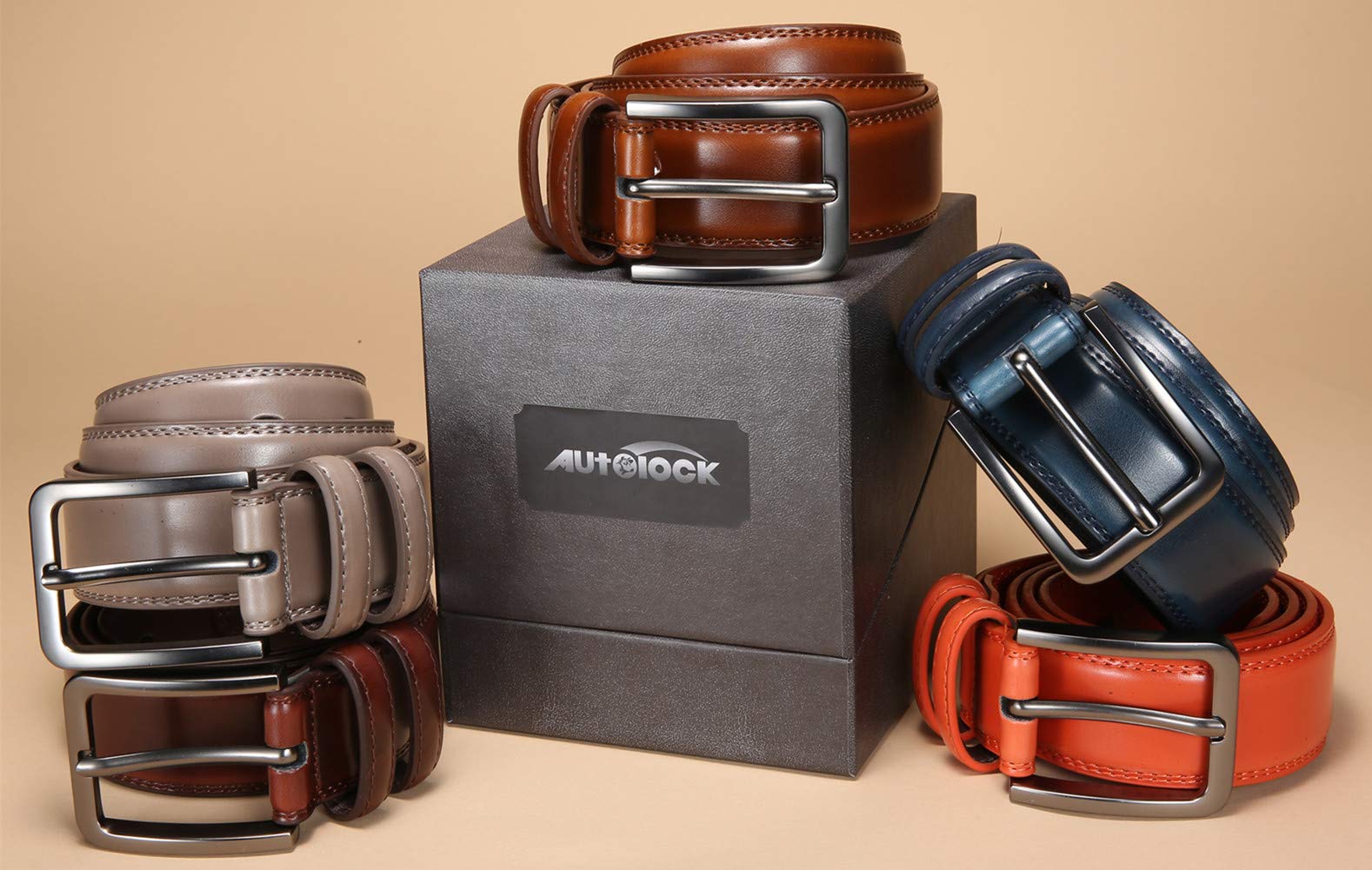 Men's Genuine Leather Dress Belt - 1 1/4