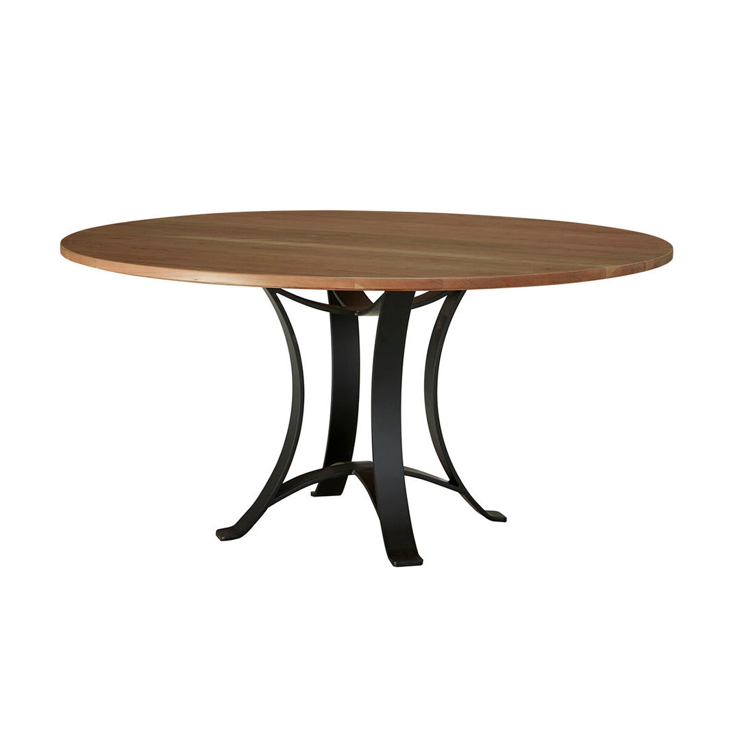 Handcrafted Solid Cherry Wood Dining Table - Elegant Farmhouse Style for Kitchen & Dining Room - Perfect for Family Gatherings & Dinner Parties