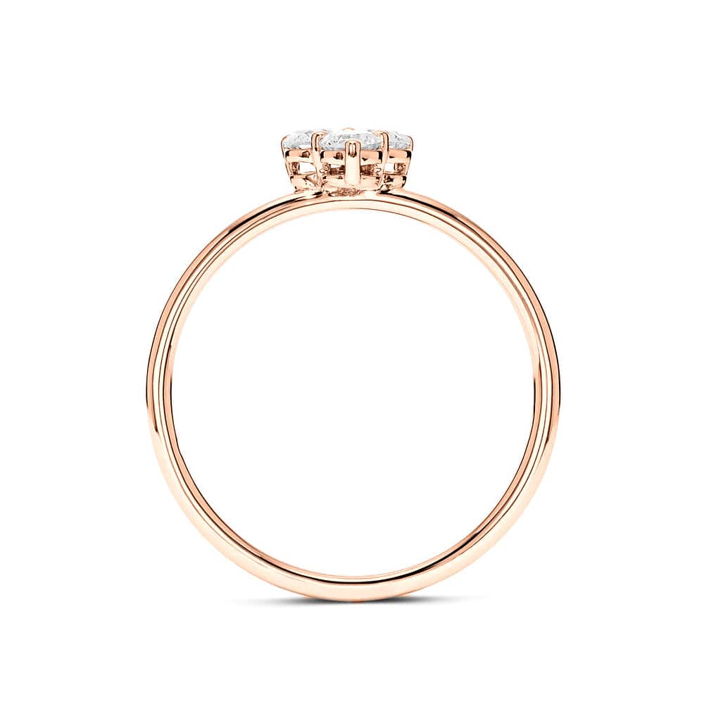 Lab Grown Diamond Promise Ring - Mini Trio Set for Women, Dainty & Elegant, Perfect for Anniversaries, Engagements & Special Occasions