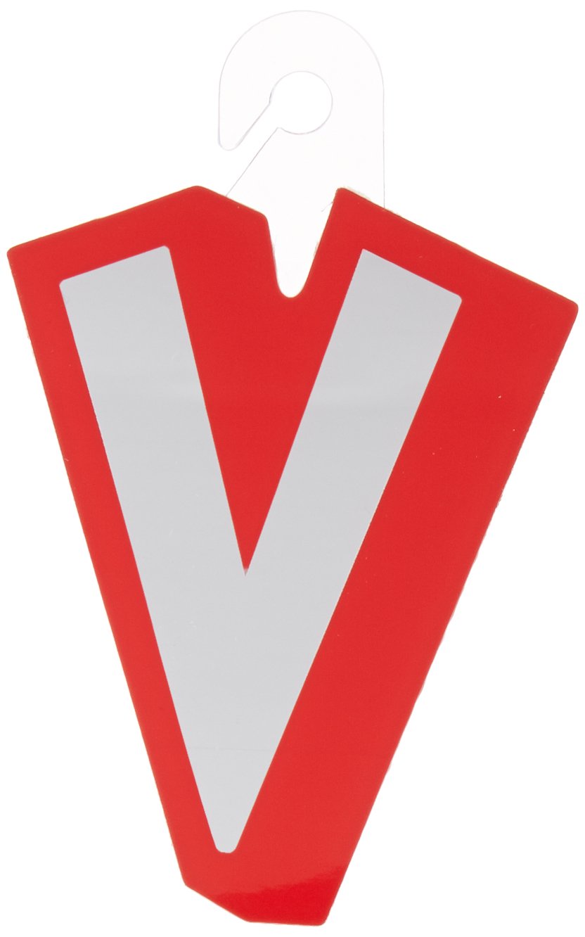 Pioneer Balloon Company Just Write Balloon Stickers with Hang Tab - Letter V | DIY Party Decorations, Birthday & Wedding Balloon Lettering