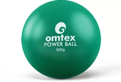 Omtex Cricket Green Power Training Ball 800g - Professional Cricket Practice Ball for Batting & Bowling - Perfect for Outdoor Sports & Backyard Cricket Training