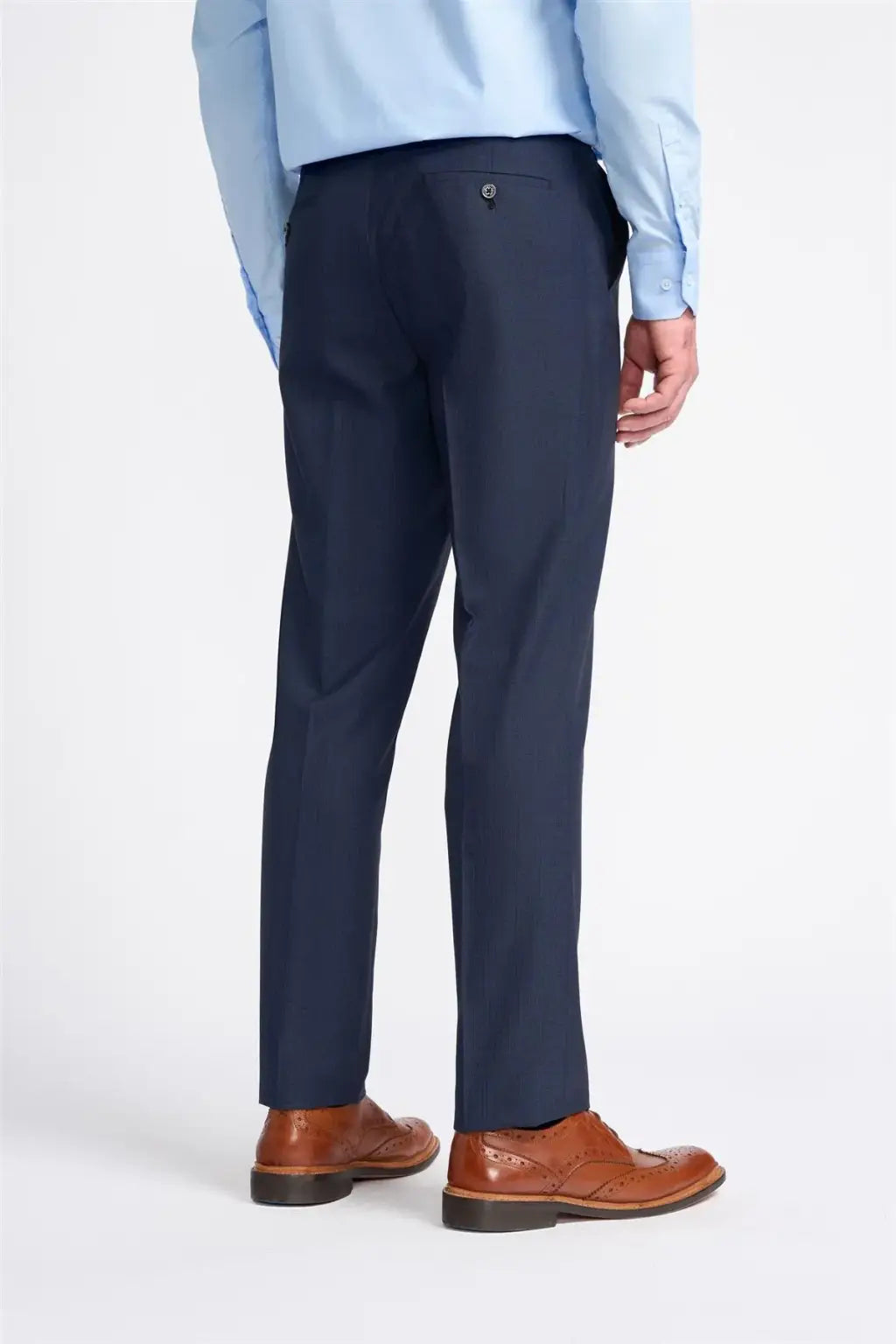 Cavani Seeba Navy Slim Fit Men's Dress Pants for Office, Business & Formal Occasions