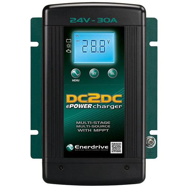 Enerdrive DC2DC 24V 30 Amp Battery Charger for 24V Battery Banks - Perfect for RVs, Boats, and Off-Grid Solar Power Systems