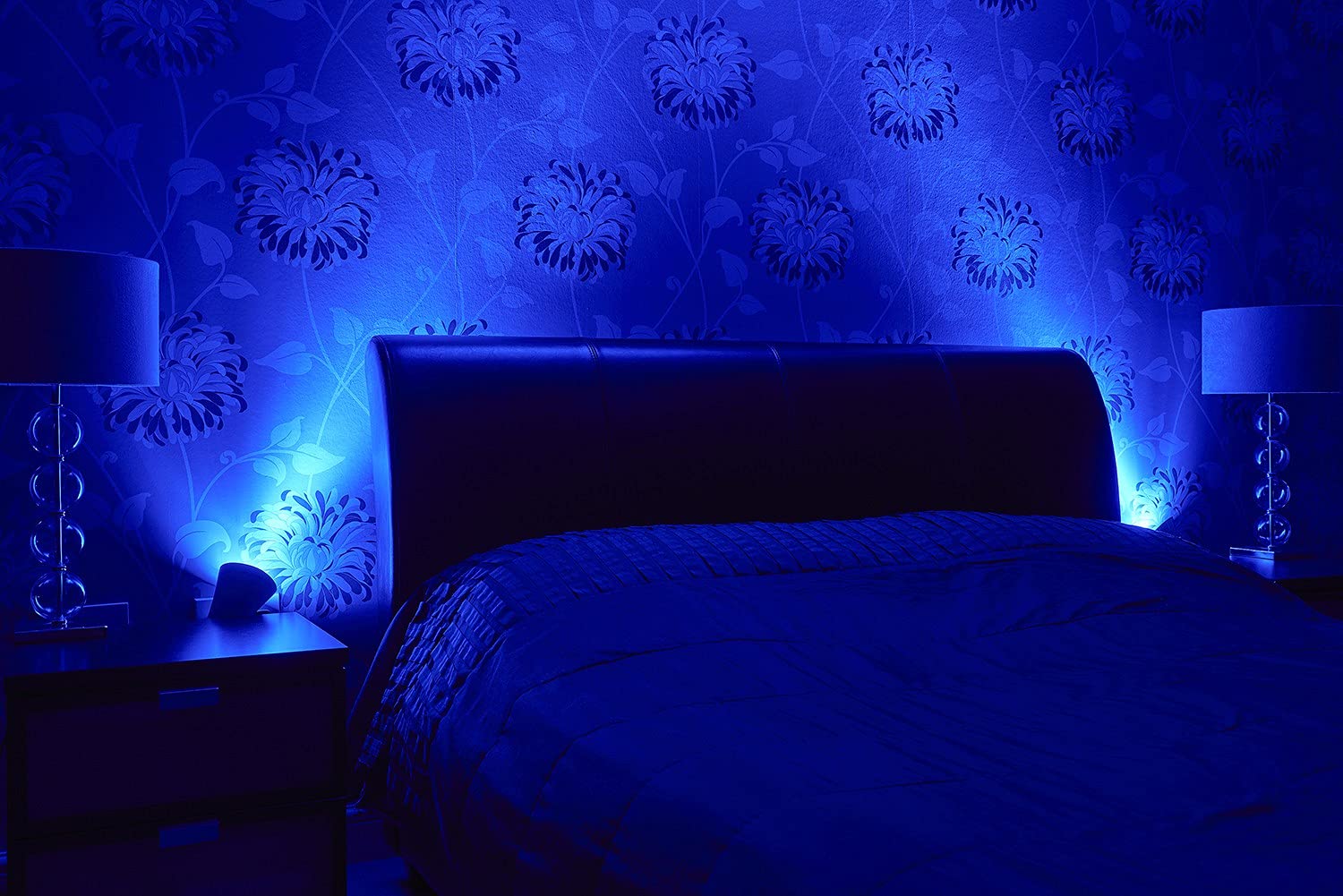 Auraglow Smart GU10 LED Spotlight Uplighter Wall Wash Light - Color Changing Bulb with 4-Zone Remote Control (2 Pack) - Perfect for Home Theater, Accent Lighting & Mood Setting