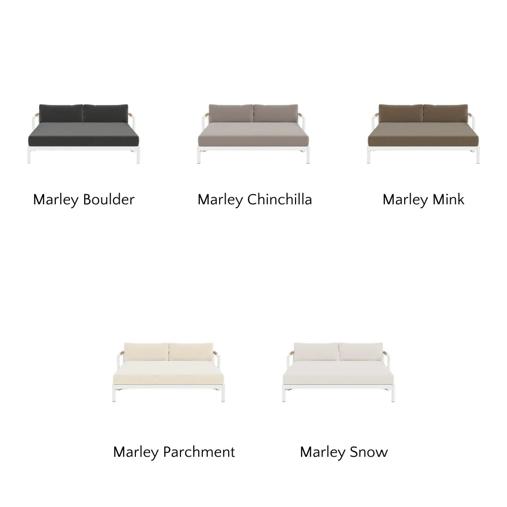 Breeze XL Daybed - Modern Outdoor Patio Lounger with Cushion, Waterproof & UV Resistant - Perfect for Poolside, Garden, or Backyard Relaxation