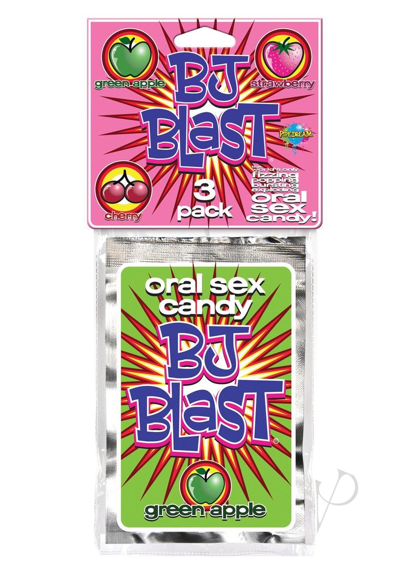 BJ Blast Oral Sex Candy 3 Pack - Assorted Flavors Oral Pleasure Enhancer for Couples - Perfect for Romantic Nights & Intimate Moments