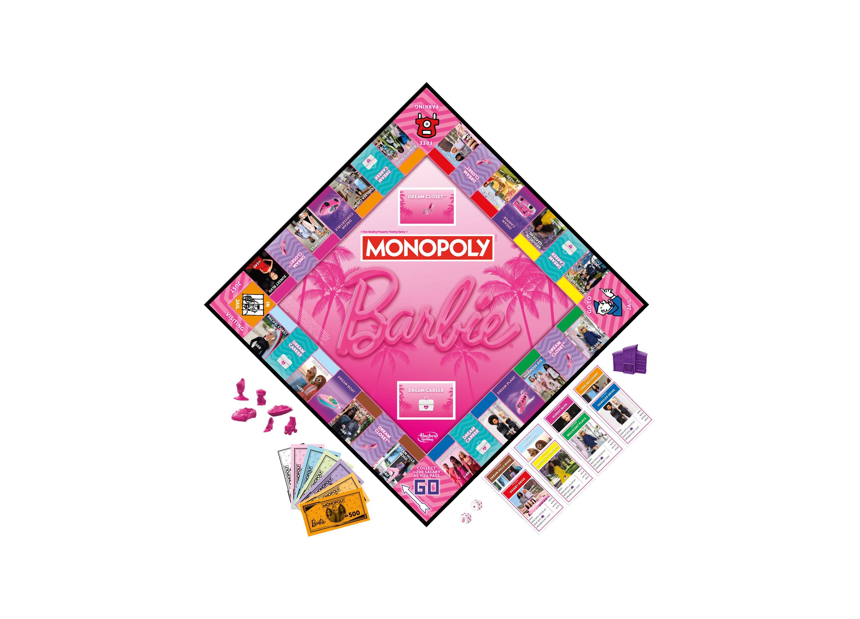 Barbie Monopoly Edition Board Game - Fun Family Game Night for Kids & Adults - Perfect for Birthday Parties & Sleepovers