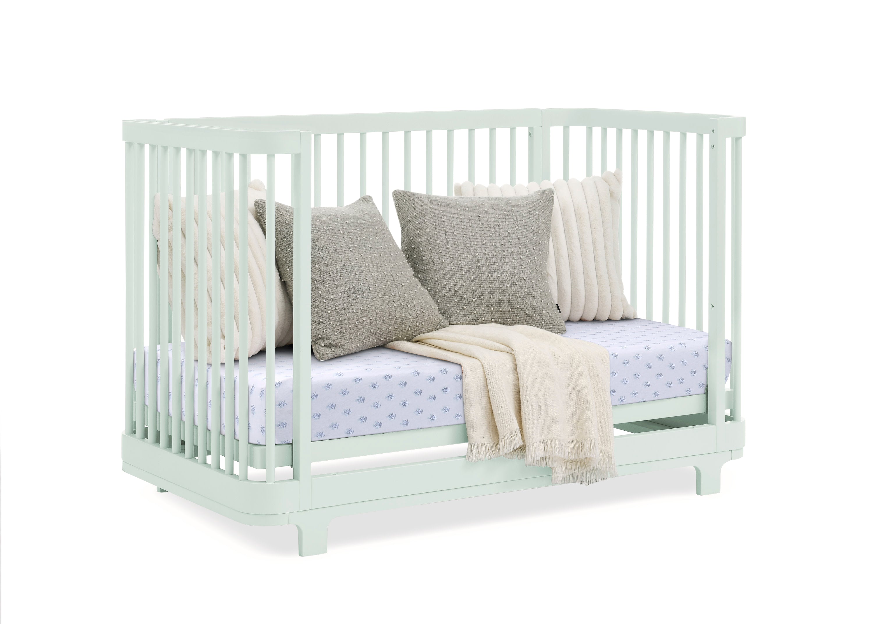 Nest 4-in-1 Convertible Baby Crib - Toddler Bed, Daybed & Full-Size Bed - Safe Nursery Furniture for Newborn to Teen - Perfect for Bedrooms, Daycare & Guest Rooms