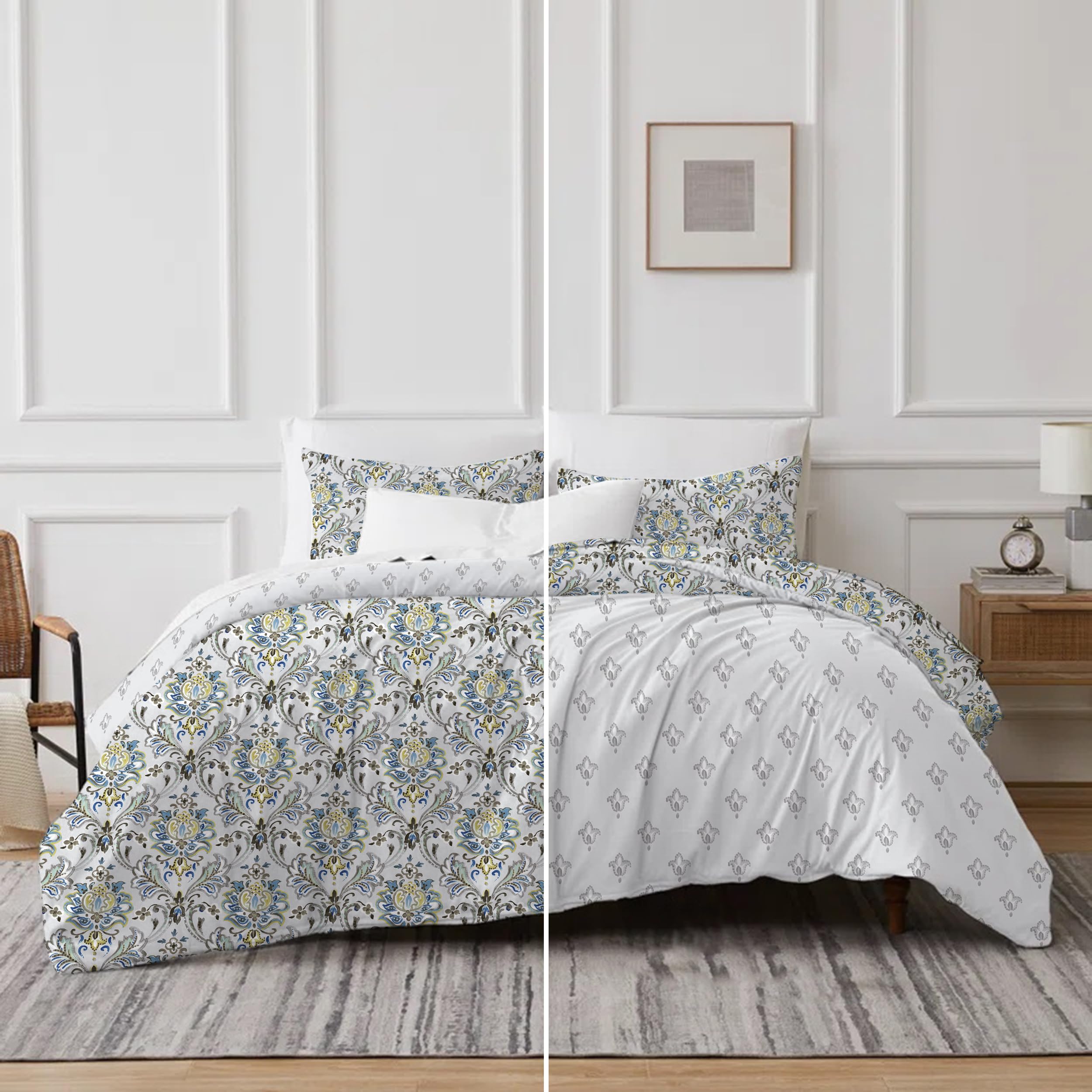 Organic Cotton King Duvet Cover Set - 3 Piece Bedding Set with 2 Pillow Shams | Soft, Breathable & Machine Washable | GOTS Certified | Perfect for Master Bedroom, Guest Room & Luxury Hotels