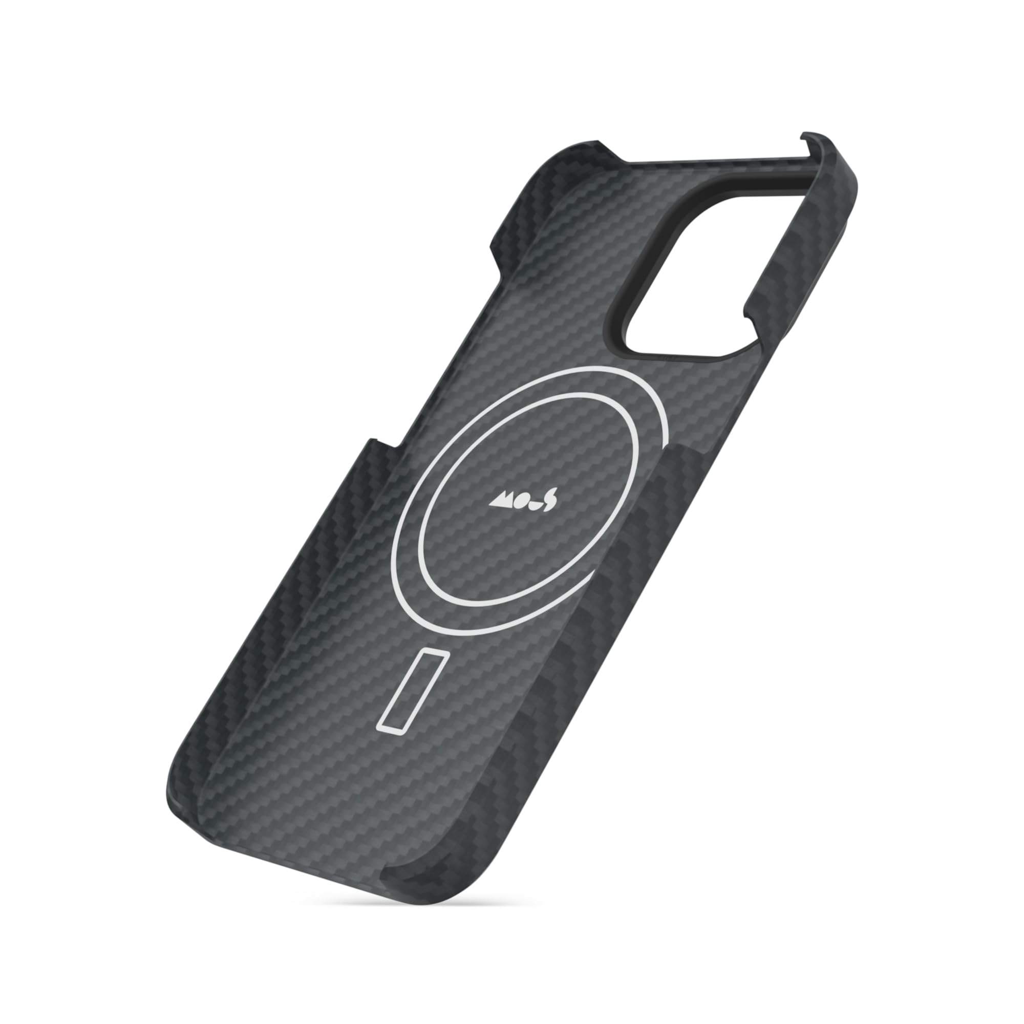 Mous for iPhone 15 Pro Max Case - Ultra Thin MagSafe Compatible Magnetic Phone Cover with Carbon Fiber Design | Perfect for Everyday Protection & Wireless Charging