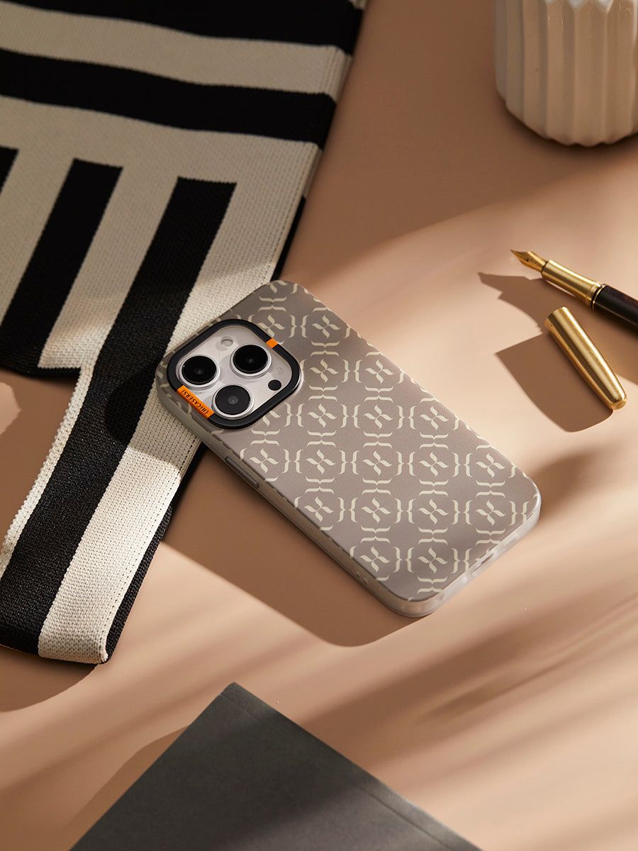 HICASERS Champagne Gold Logo Phone Case - Elegant & Protective Cover for iPhone & Samsung - Perfect for Parties, Weddings & Special Events