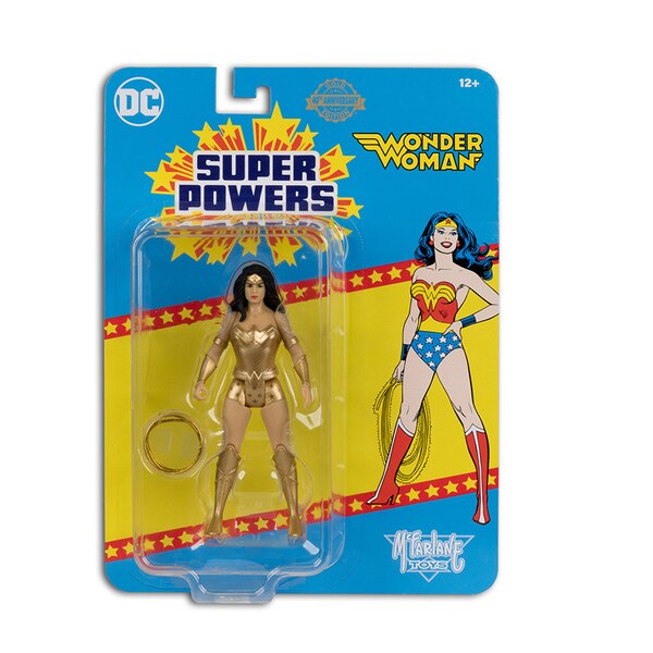 Wonder Woman Gold Edition Action Figure - DC Comics DC Super Powers Collectible by McFarlane Toys - Perfect for Display, Gifts & Superhero Collections