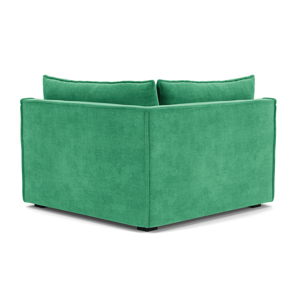 Daphne Fabric 1-Seater Right Corner Modular Sofa - Compact Sectional Couch for Small Spaces, Living Rooms & Apartments