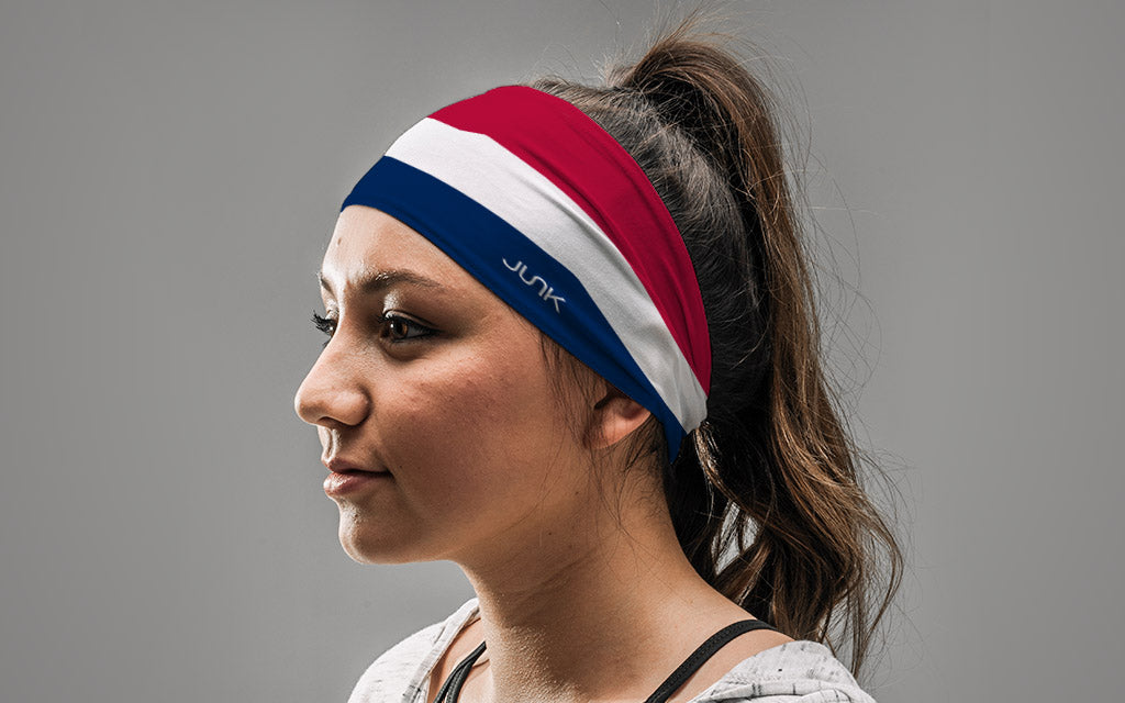 Netherlands Flag Big Bang Lite Headband - Dutch Pride Sports Headwear for Running, Cycling & Workouts - Perfect for Fans, Athletes & Outdoor Activities