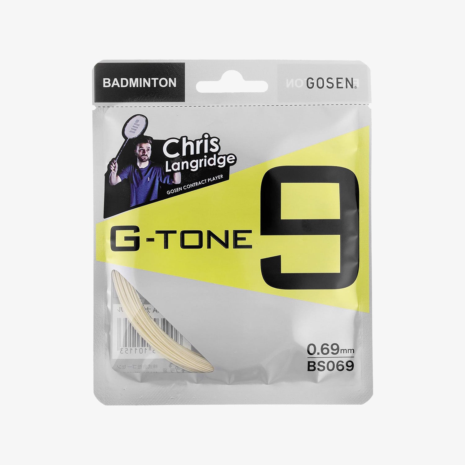 Gosen G Tone 9 10m Badminton String - 6 Vibrant Colors for Enhanced Performance | Perfect for Tournament Play & Recreational Badminton
