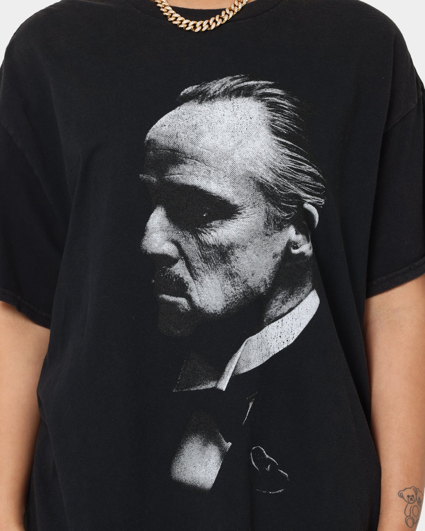 The Godfather Vintage T-Shirt - Black Wash Retro Graphic Tee - American Thrift - Perfect for Movie Fans, Casual Wear & Vintage Style Outfits