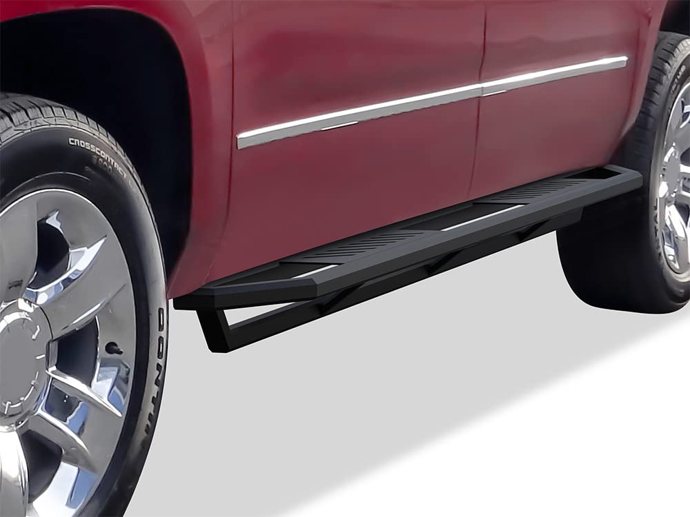 APS 6.5 Inch Stainless Steel Running Boards Nerf Bars - Compatible with Chevy Suburban & GMC Yukon XL 2005-2020 (Excluding Z71 Hybrid) | Chevy Avalanche 2002-2013 (Without Body Cladding) | Side Steps for Truck & SUV Protection & Easy Entry