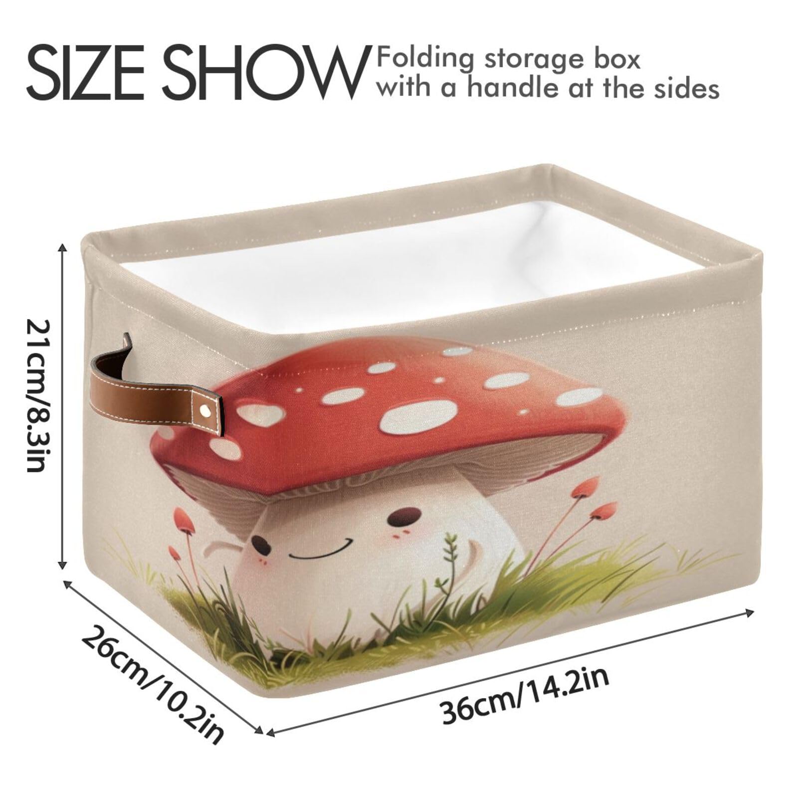 Large Fabric Storage Bins with Handles - Collapsible Organizer for Closet, Shelves & Home | Store Clothes, Toys & More