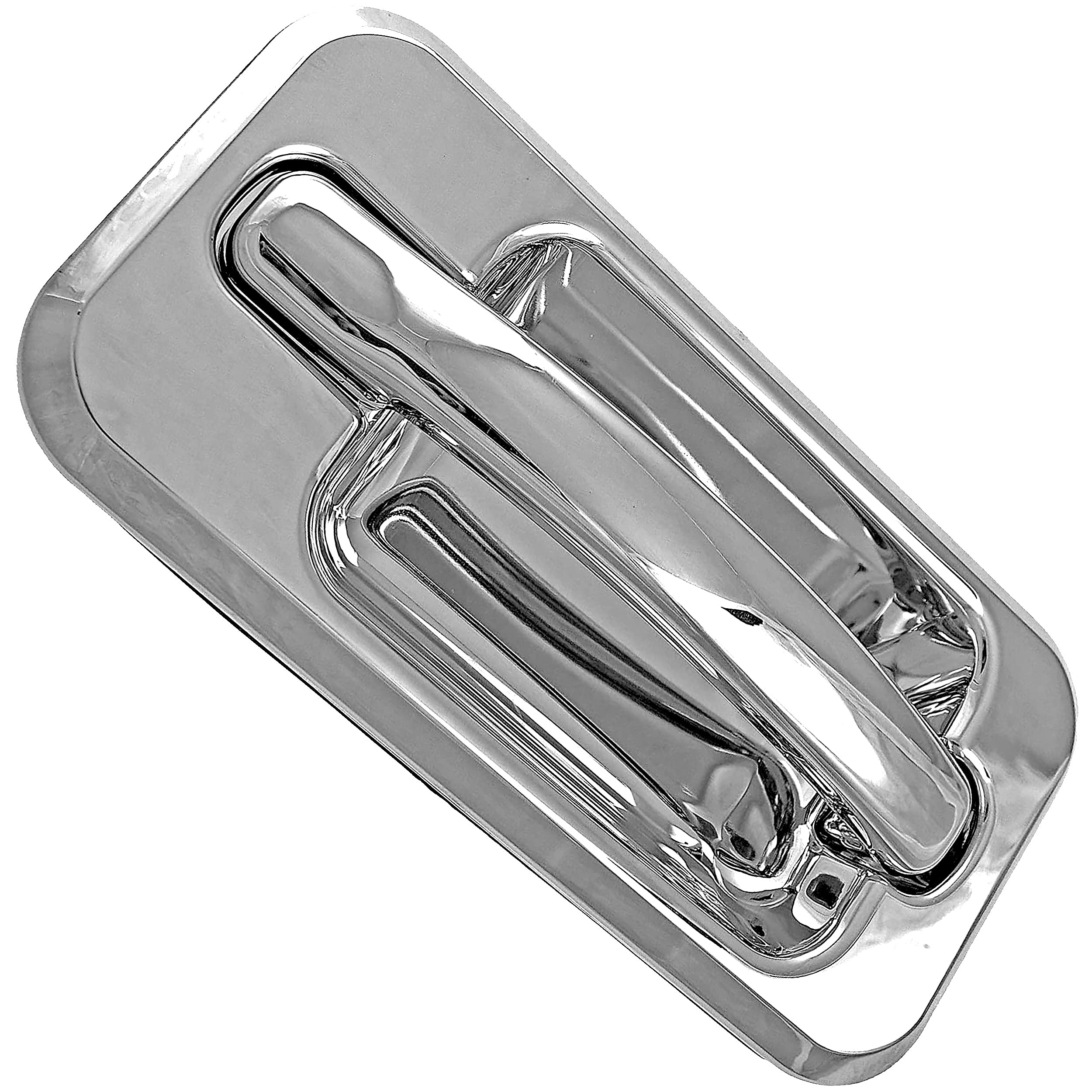 APDTY 143310 Chrome Exterior Door Handle Rear Right Passenger Side for 2003-2009 Hummer H2 - Replacement for 15104795CH, 25808155CH, 25845865CH - Durable & Easy Installation for Off-Road Adventures & Daily Commutes
