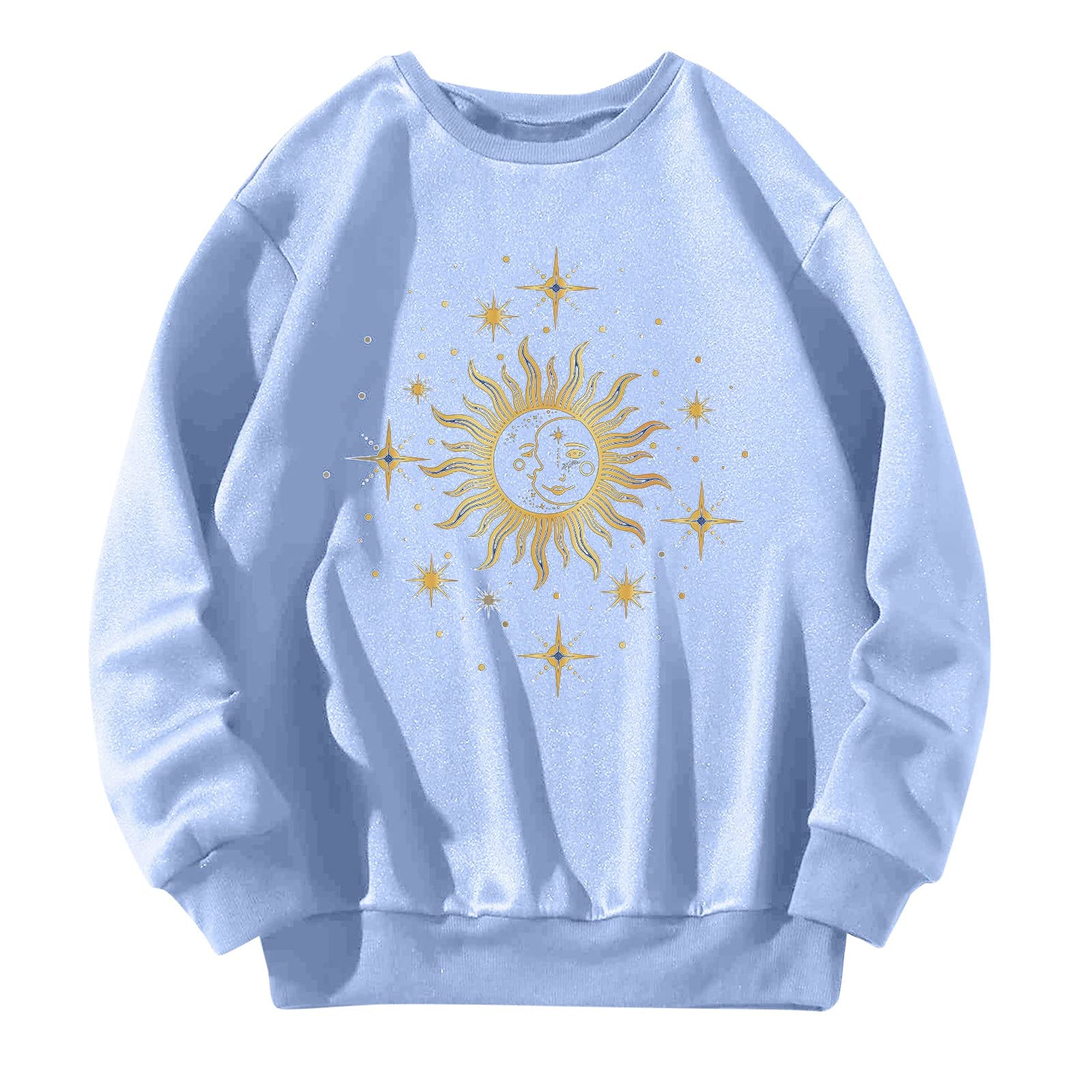Lykmera Women's Long Sleeve Casual Sweatshirt - Soft Multicolor T-Shirt Blouse for Everyday Wear | Perfect for Work, Lounge & Fall Fashion