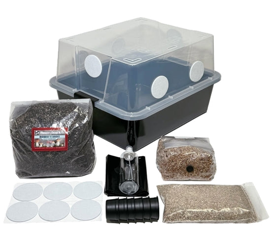Midwest Grow Kits Complete 44 Quart Monotub Mushroom Growing Kit - Bulk Spawn & Casing Included for Easy Home Cultivation | Perfect for Gourmet Oyster, Shiitake, and Lion's Mane Mushrooms