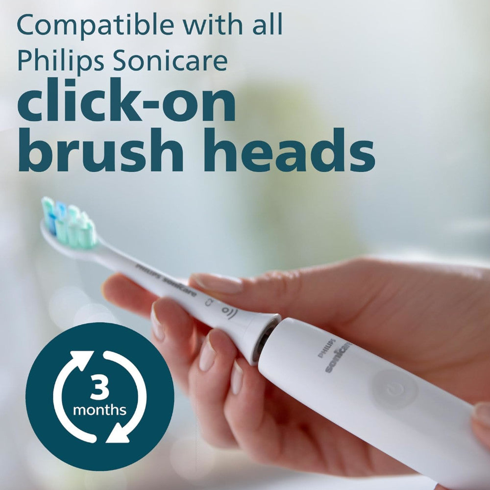 PHILIPS HX3681/23 Sonicare 4100 Series Sonic Electric Toothbrush with Smart Timer & Pressure Sensor - Perfect for Travel & Home Oral Care