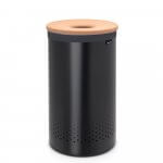 60L Laundry Hamper with Cork Lid - Eco-Friendly Storage for Clothes, Bedroom & Bathroom Organization